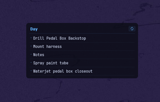 Notion Rainmeter desktop widget