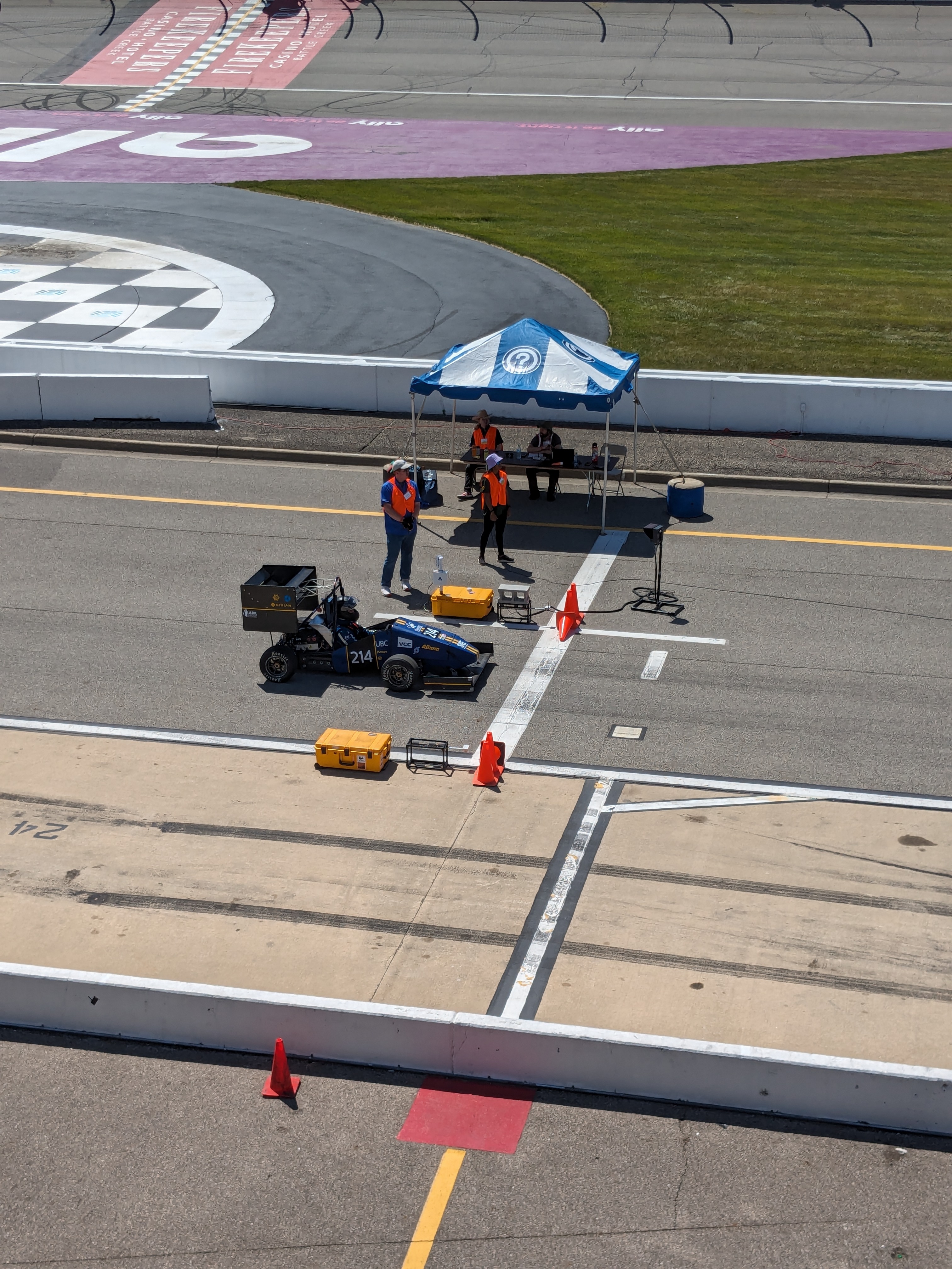 acceleration test at competition