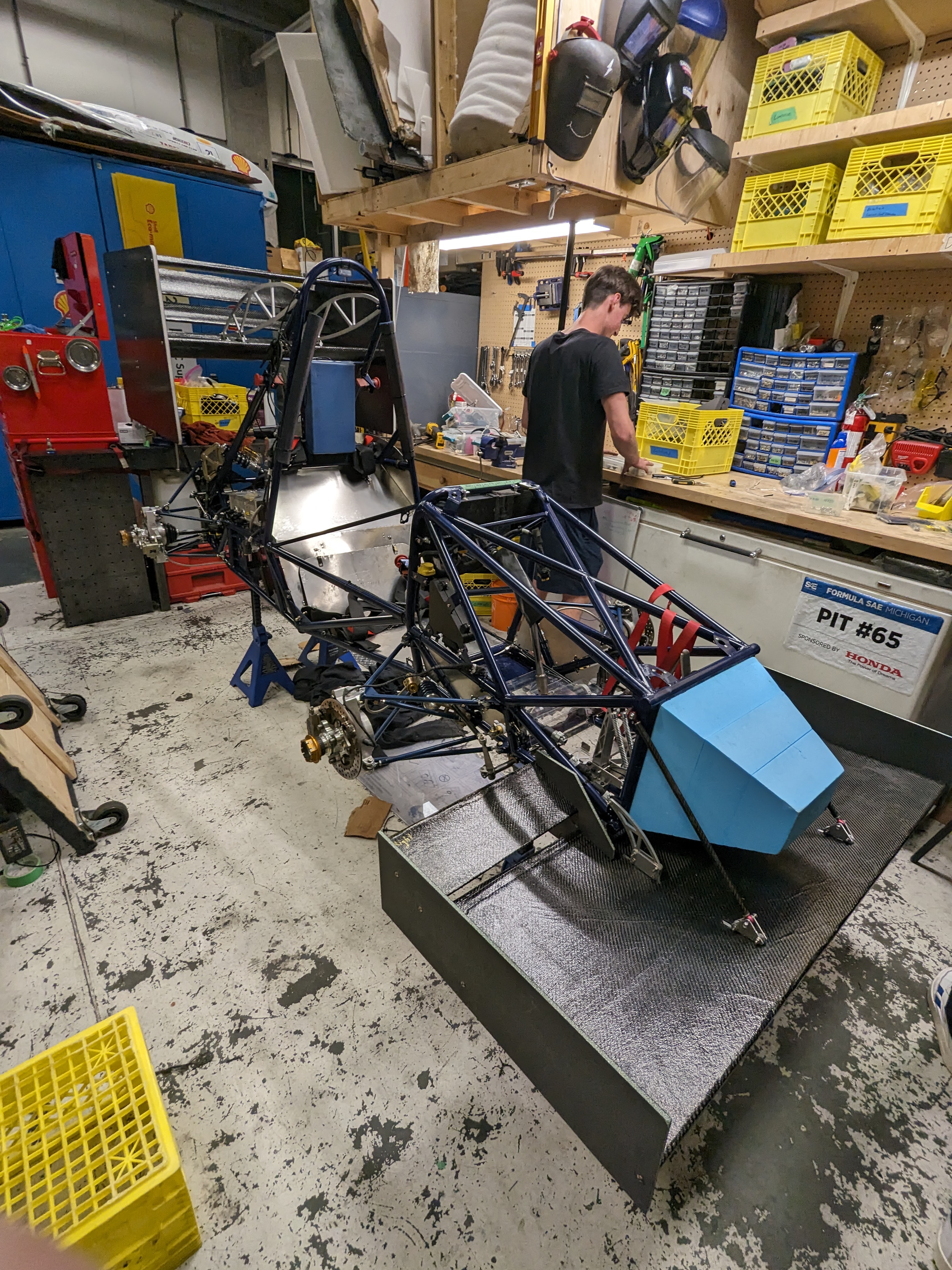 skeleton of car